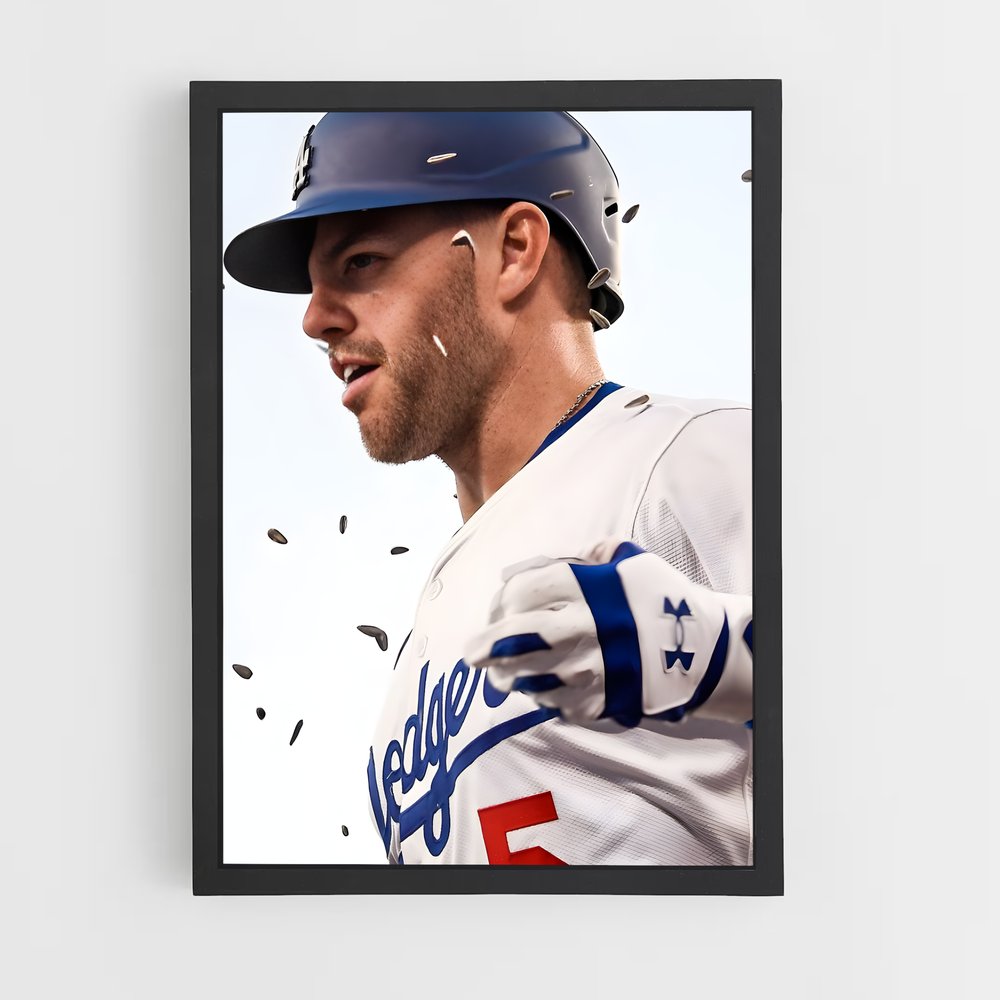 Poster Freddie freeman concentration – affiche Baseball (vue 2)